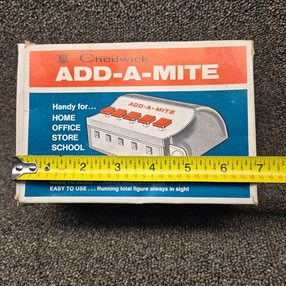 Vintage Chadwick Add-A-Mite Toy w/Box - Missing FacePlate
