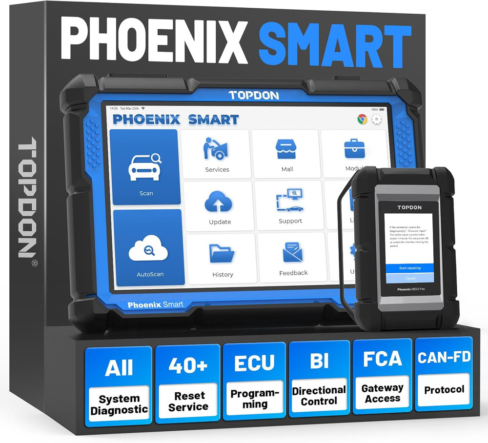 2026 TOPDON Phoenix Smart Ultra OBD2 Vehicle Diagnostic Scanner Programming Tool
