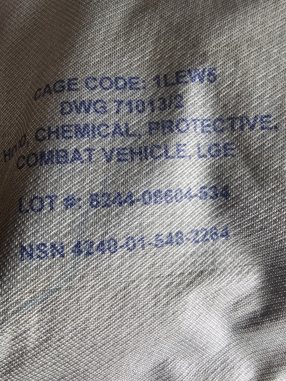 AVON M50/M51/C50 Large gas mask hood/ protective hood assembly. New! NIP