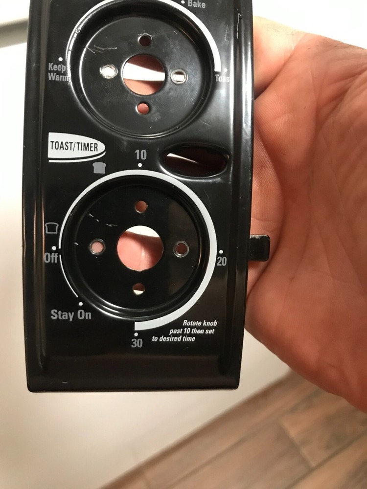 D9 Black & Decker TRO490B toaster oven FRONT SWITCH TIMER PANEL COVER