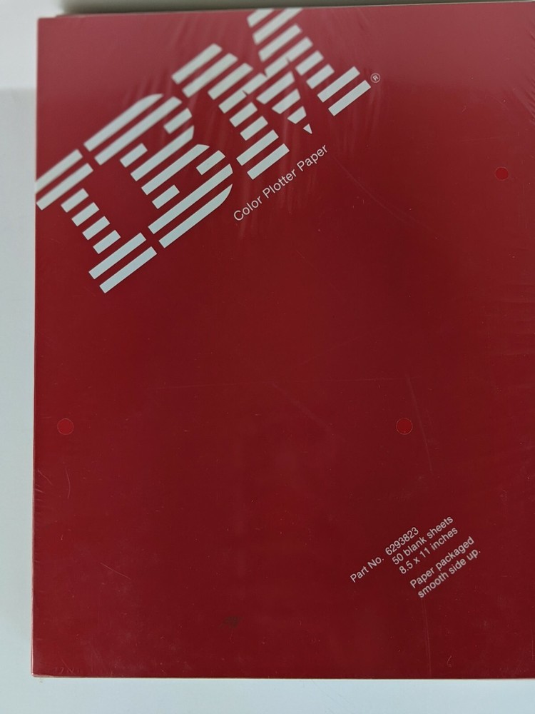 Vintage IBM Plotter Paper Graphics Printer Machine Image Diagram Map Creator