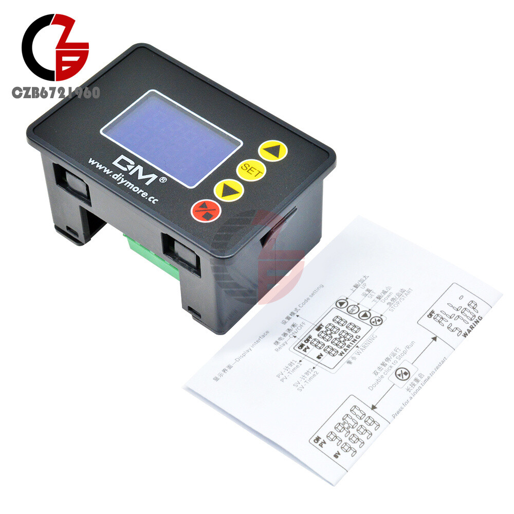 1.37" Digital LCD Microcomputer Relay Time Controller Module DC12/24V AC110-220V