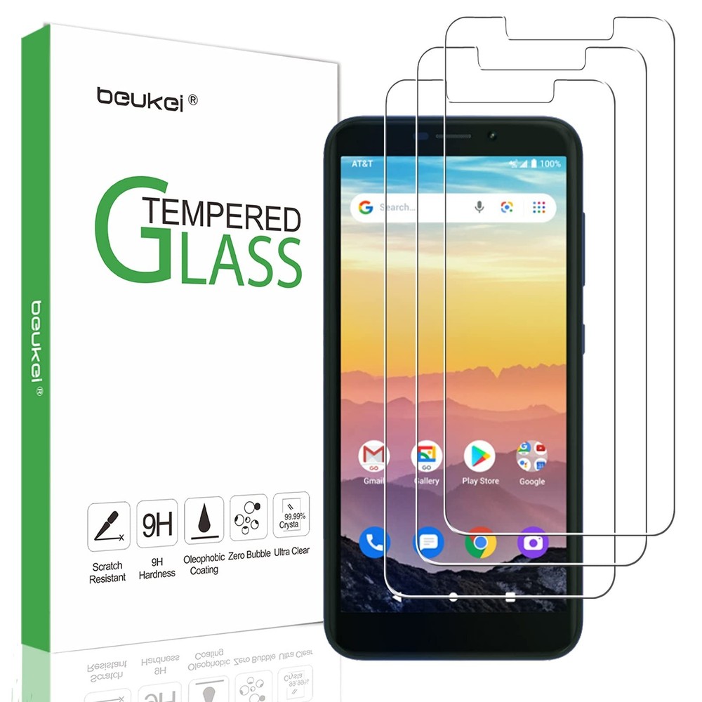(3 Pack) Compatible for ATT Calypso (U318AA) Screen Protector Tempered Glass,...