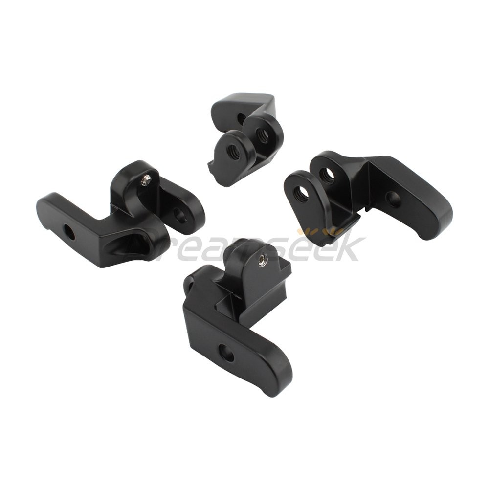 Front Driver Floorboard Relocation Brackets for Harley Electra Glide 97-16 Black