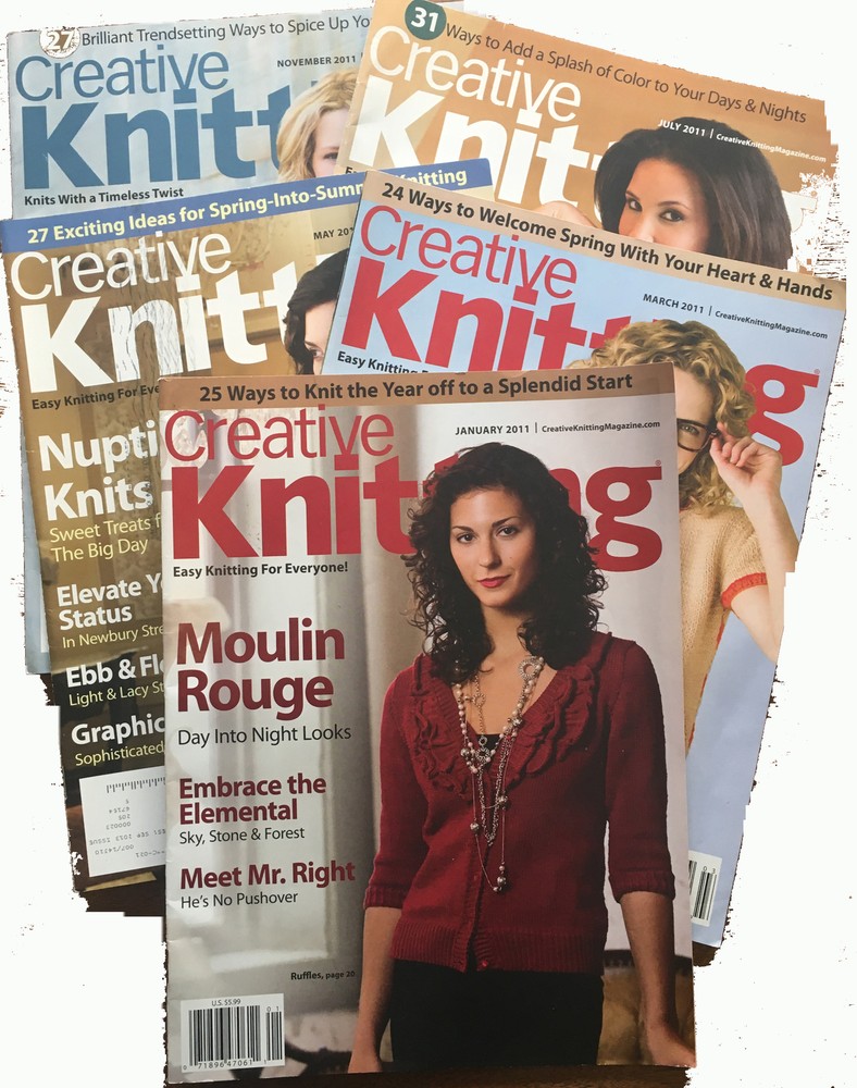 Creative Knitting 5 Issues January March May July & November 2011(creative 6)