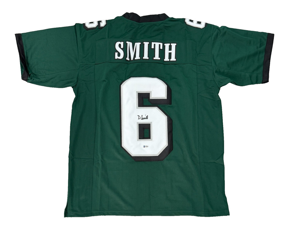 Devonta Smith Signed Green Custom Jersey Auto Beckett BAS COA