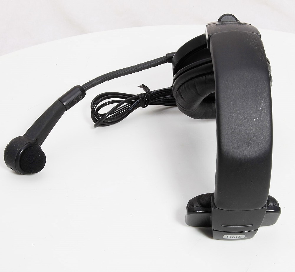 HME ClearCom HS25 Single Muff Intercom Headset With Dynamic Mic & Mini Din Plug