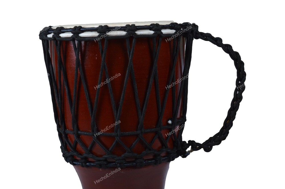 Solid Metallic Blue African Djembe Drum Bongo Wood Well Sound