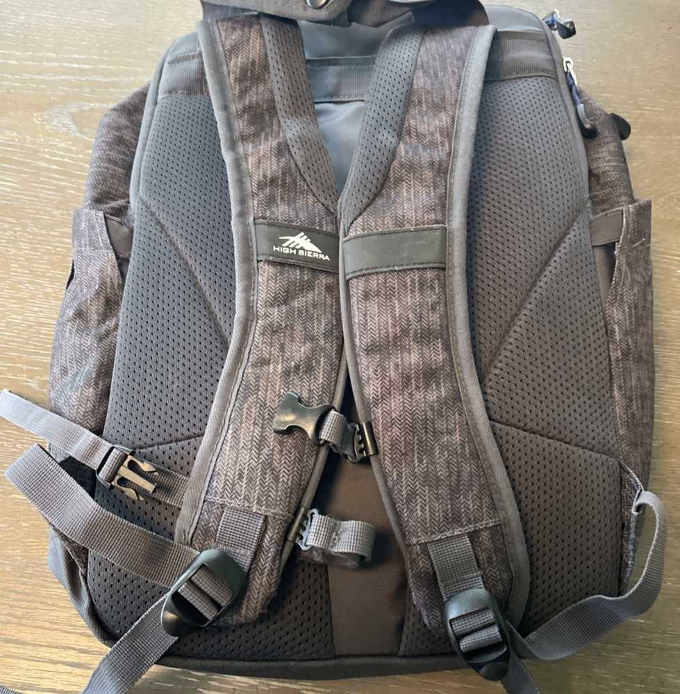 High Sierra Adjustable Backpack Grey, Black & Pink