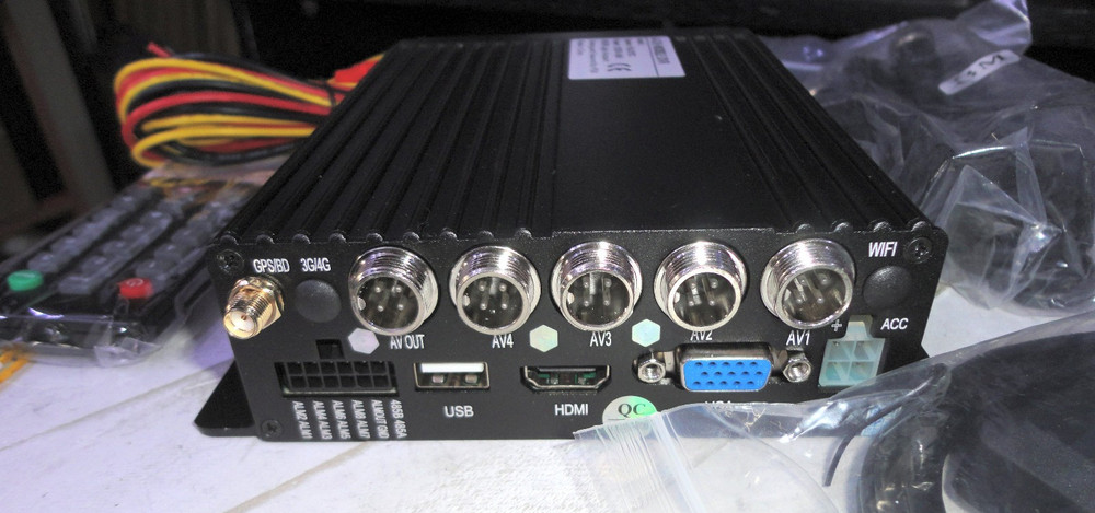 Falcon Electronics 4 CH Mobile mDVR + Cables + Remote + GPS Antenna / Never Used
