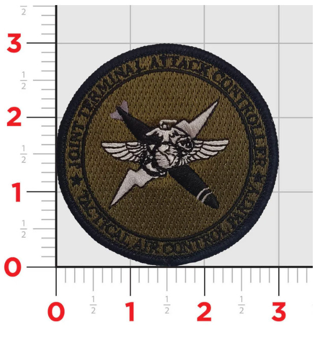 MARINE CORPS JTAC EMBROIDERED HOOK & LOOP PATCH