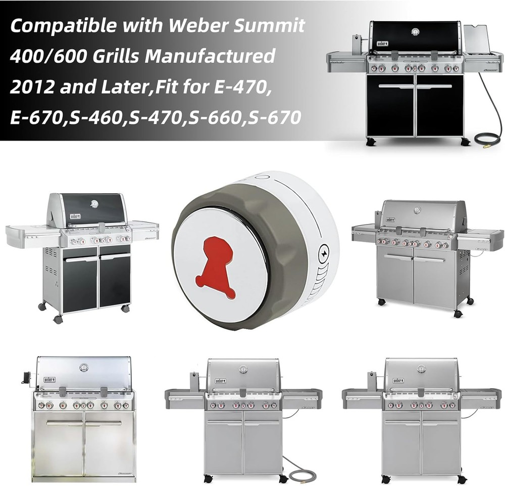 Grill Knobs for Weber Summit,2-Pack 91538 Lighted Control Grill Knobs for Web...