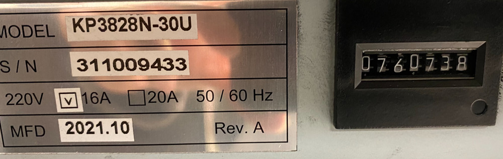 MicroPlex Printer Model  KP3828N-30U Page Count 760,738