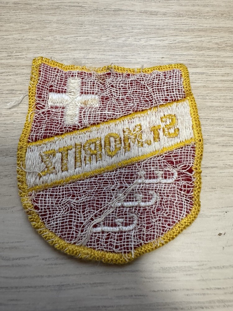 Vintage St Moritz Ice Skating Club Patch