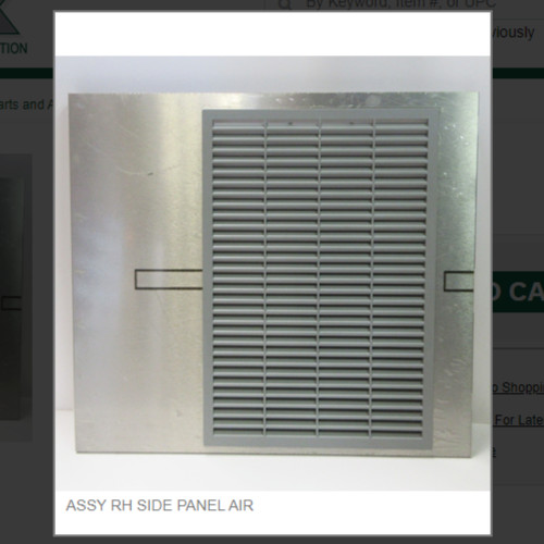 ASSY RH SIDE PANEL AIR # 2101495-01S