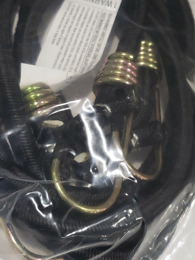 2 Pack Hyper Tough 48" Heavy Duty Bungee Cords Tie Downs
