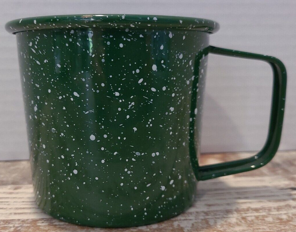 Graniteware Green Coffee Mug 12 oz