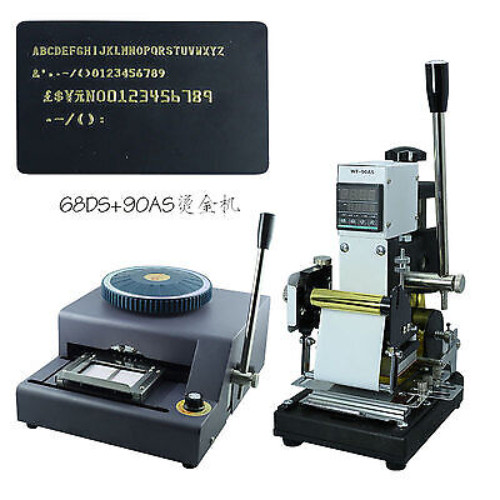 New Emboss Number Machine Letters Numbers Embossing Coder Hot Stamping Machine