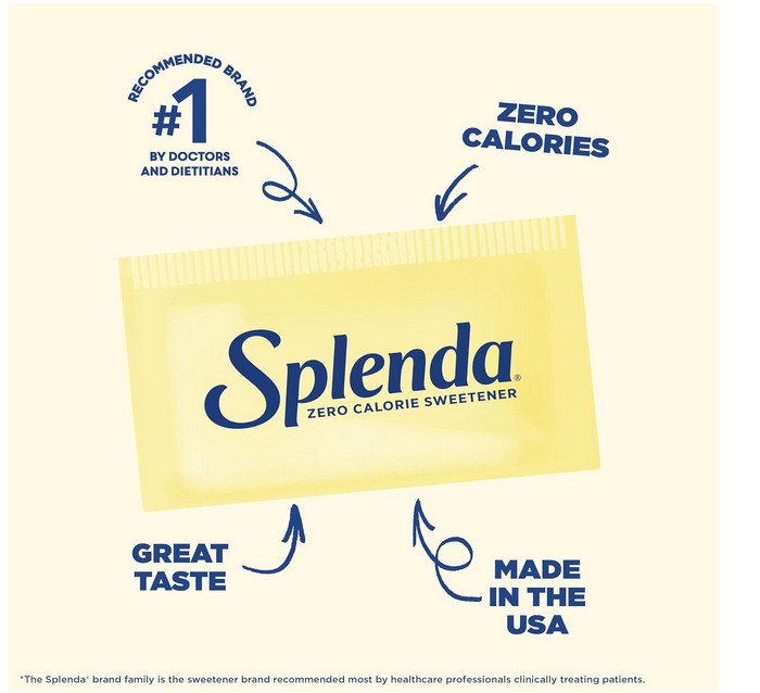 SPLENDA Zero Calorie Sweetener, 700 Count Packets