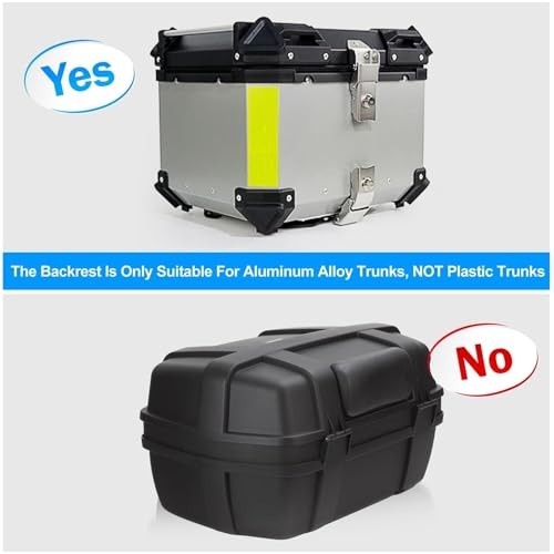 Motorcycle Top Case Passenger Backrest, Motorcycle Back Cushion Top Box Trunk