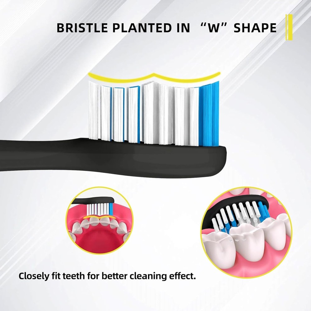 Acteh Sonic Edge Jetwave Toothbrush Replacement Heads - 10 Pack | Premium Origin