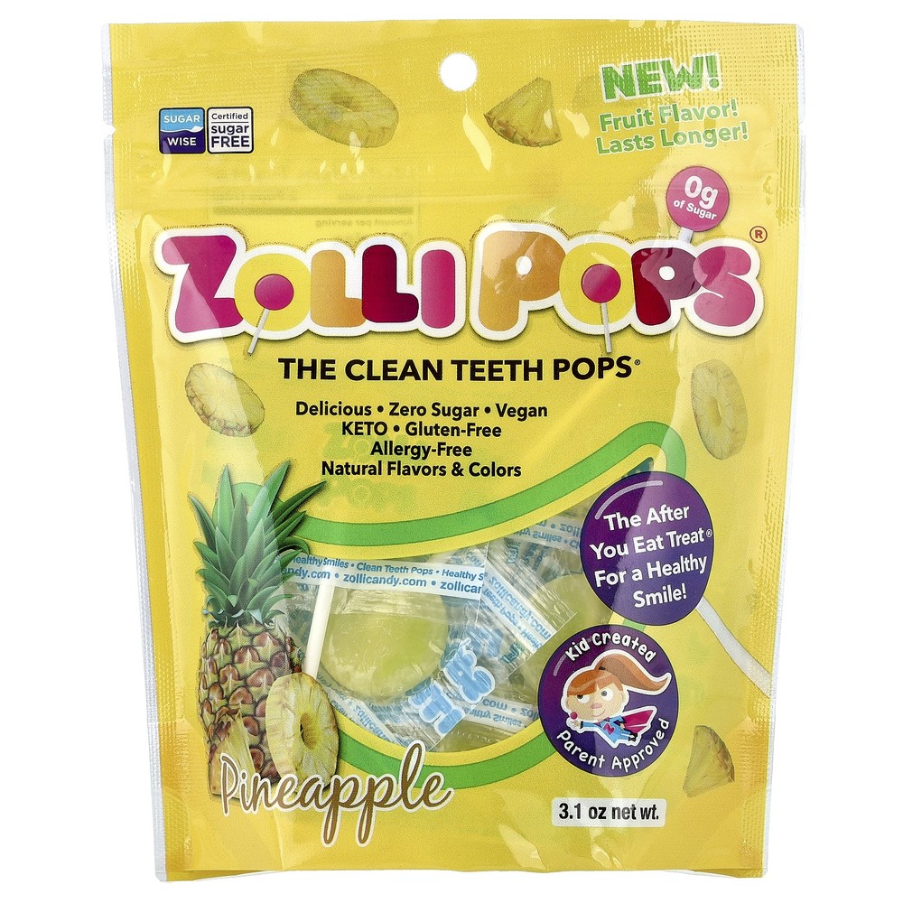 The Clean Teeth Pops®, Pineapple, 3.1 oz