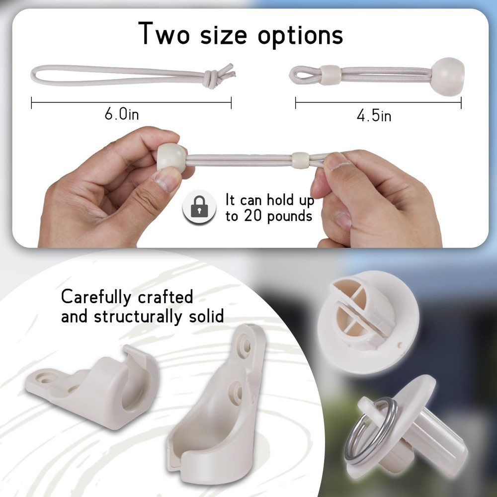 New Bungee Kit + End Cap, Universal Replacement Installation Accessories for Ind