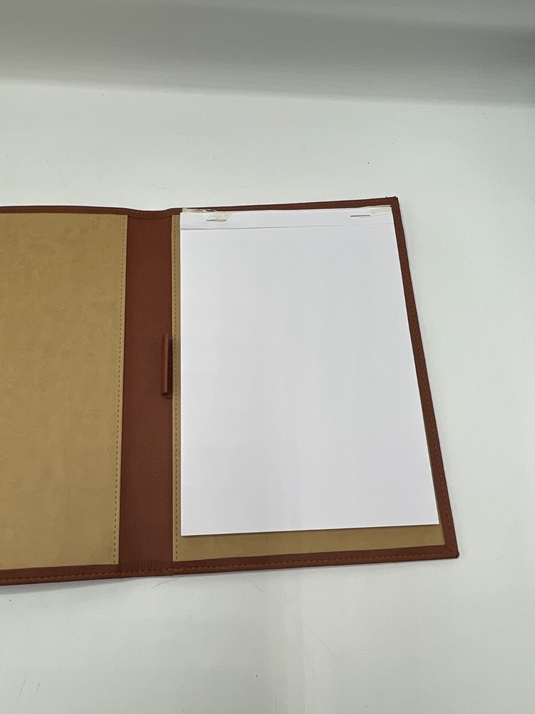 Castelli Leather Notebook Holder Shanley Invitational Embossed Italy Clover