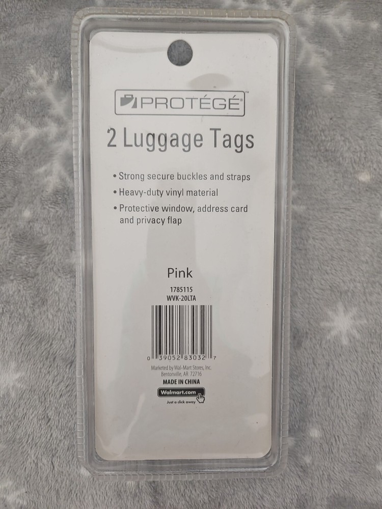 Protege 2 Pink Luggage Tags