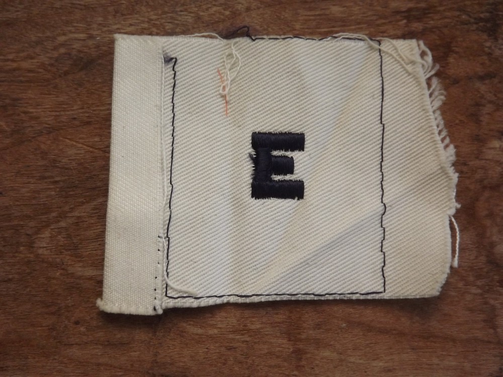 Navy Excellence 'E' Distinguishing Mark  - Inv# C613