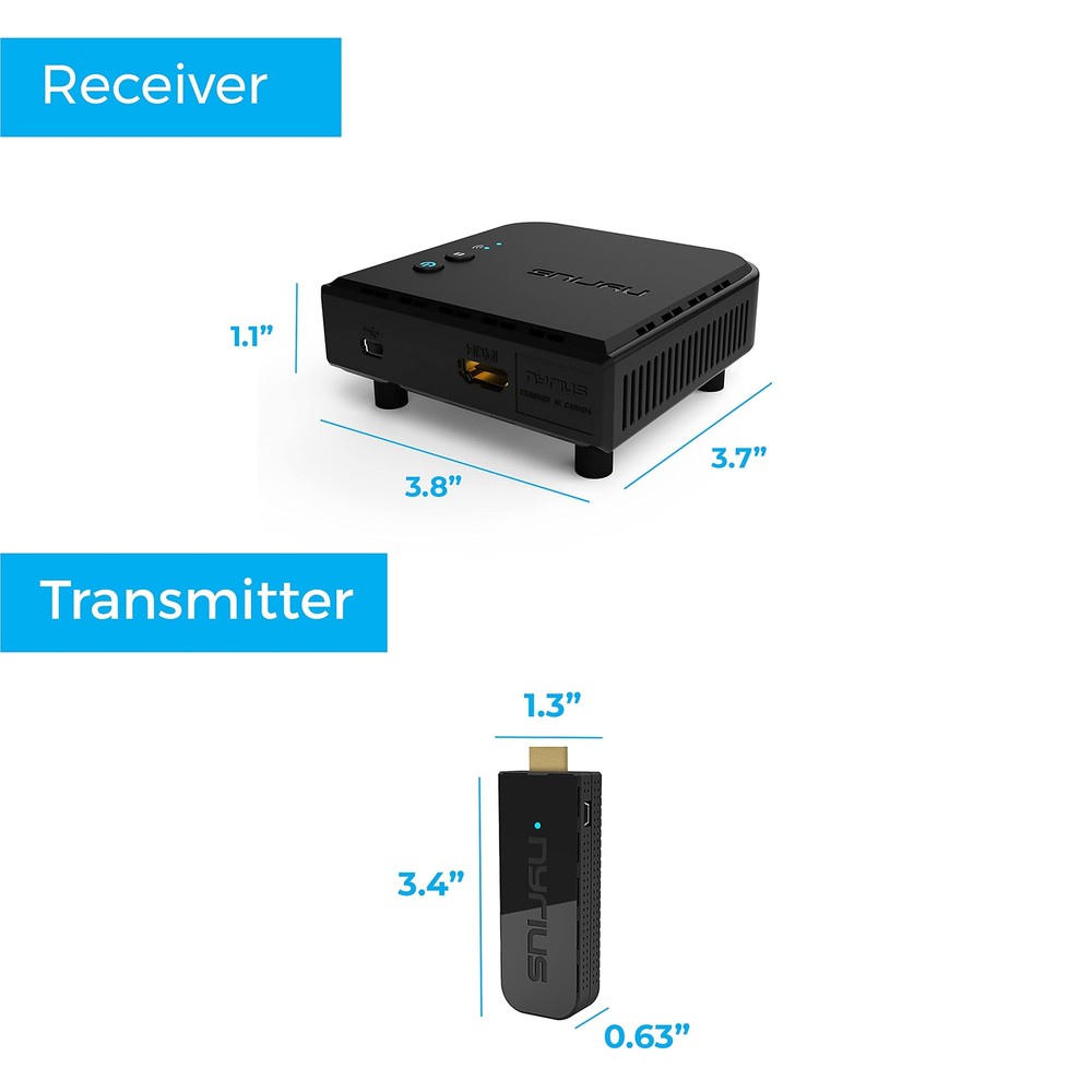 Nyrius Aries Pro+ Wireless HDMI Video Transmitter & Receiver (NPCS650)