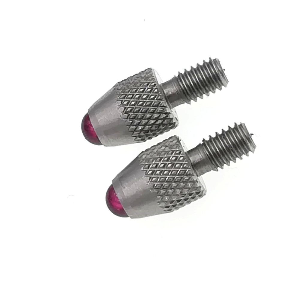 2 Ruby Ball Contact Points For Starrett Mitutoyo Inch Indicator 4-48 UNF
