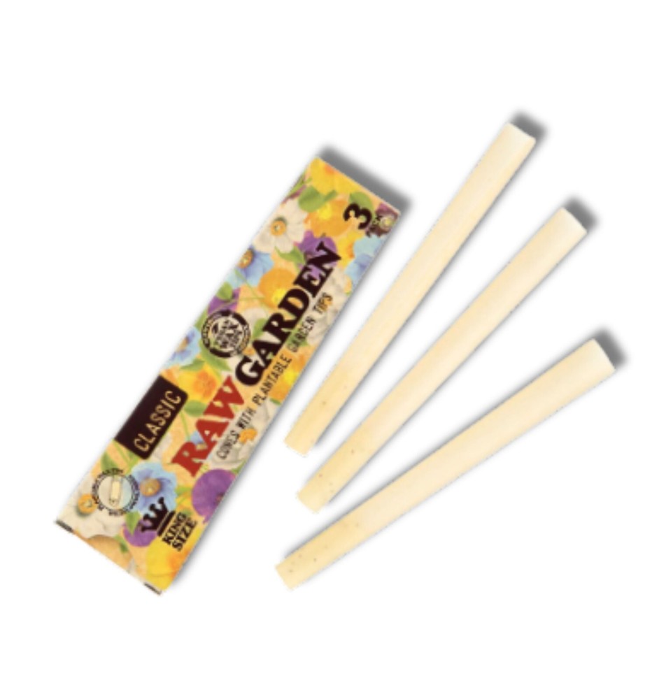 RAW Garden Cone King Size (3pk) - Full Box