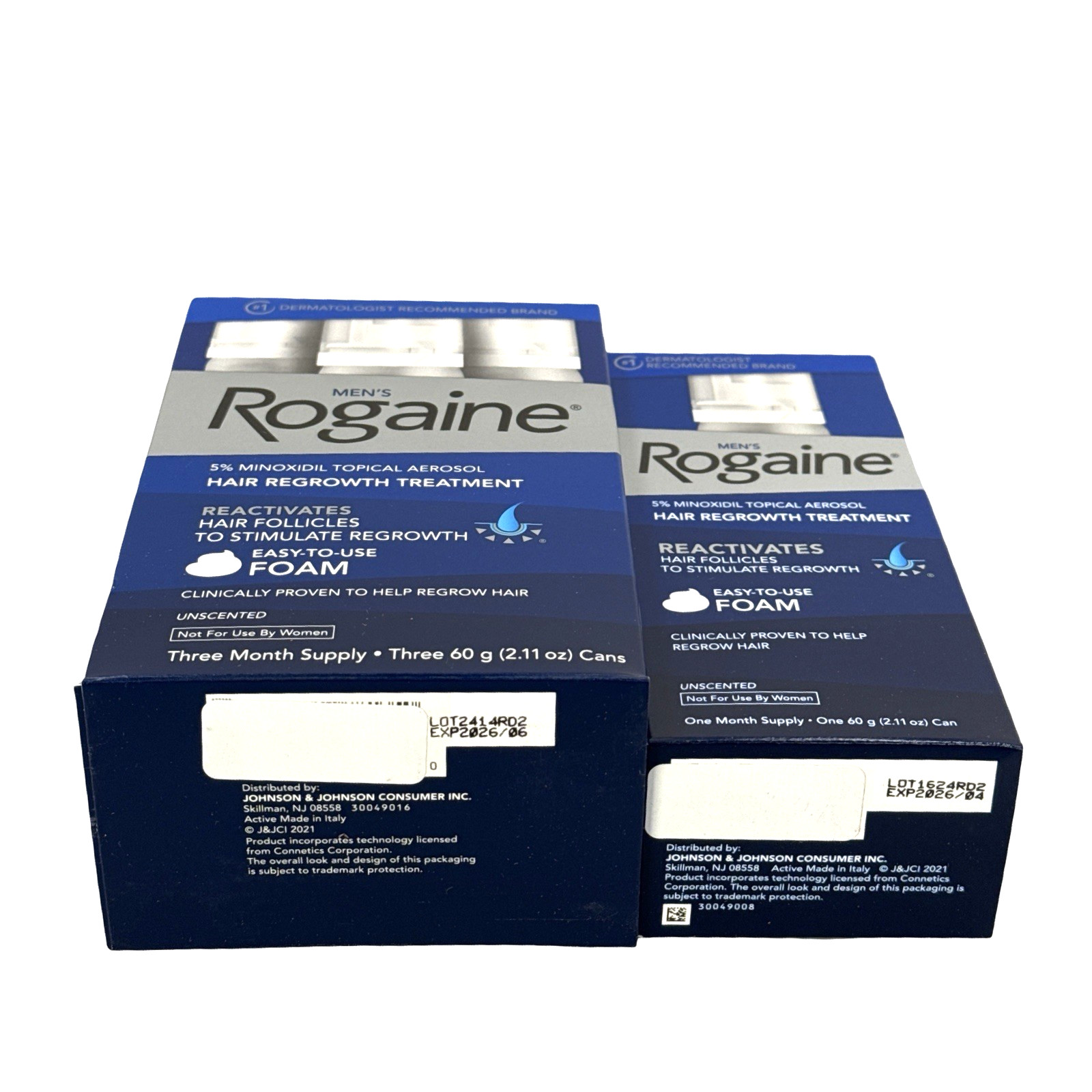 Rogaine Men’s 5% Minoxidil Foam Hair Regrowth Treatment 4x2.11 oz, Exp 04/2026