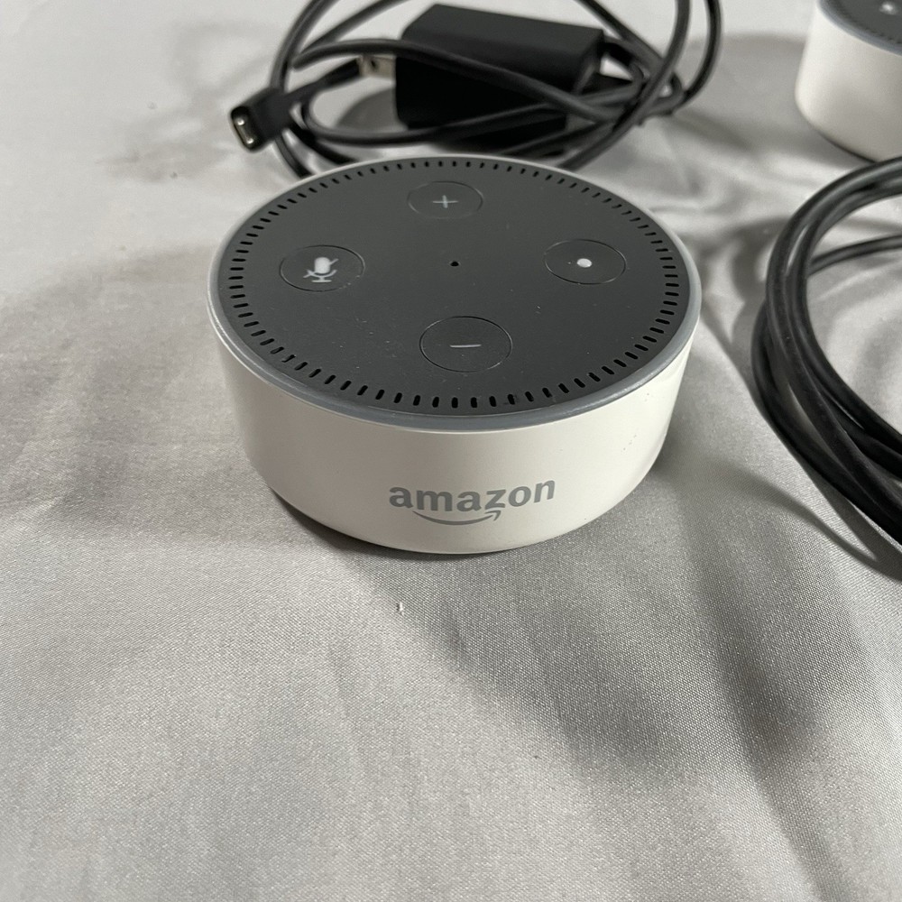 Amazon Echo Dot 2nd Gen 2 Pack Alexa Smart Speaker w Charger