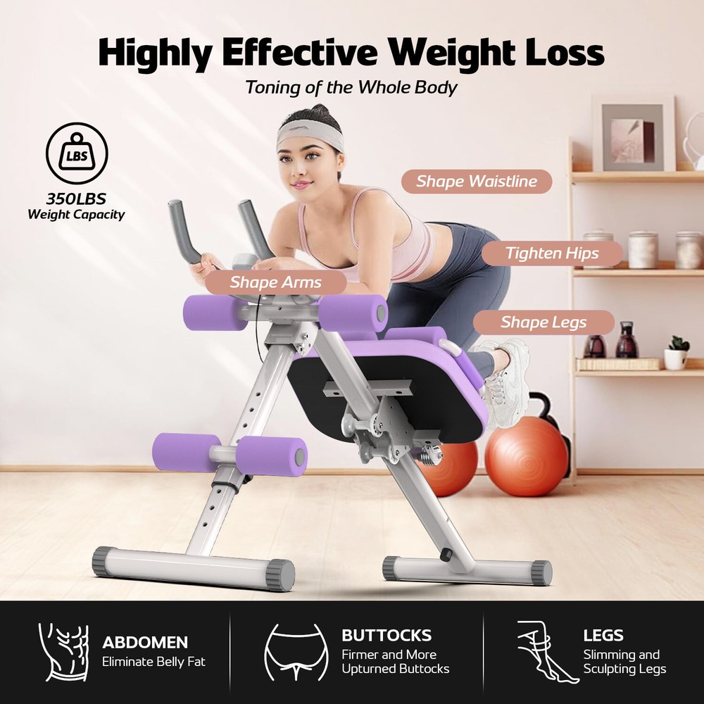 Ab Machine Ab Workout Equipment Adjustable Ab Trainer Machine for Abs Workout