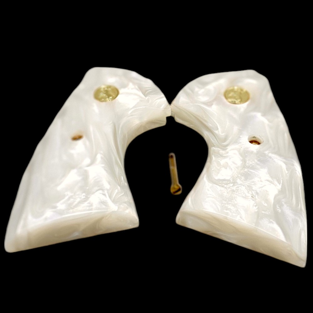 Luxury White Pearl Grips for Colt Python / Anaconda – Models 2019 & Up