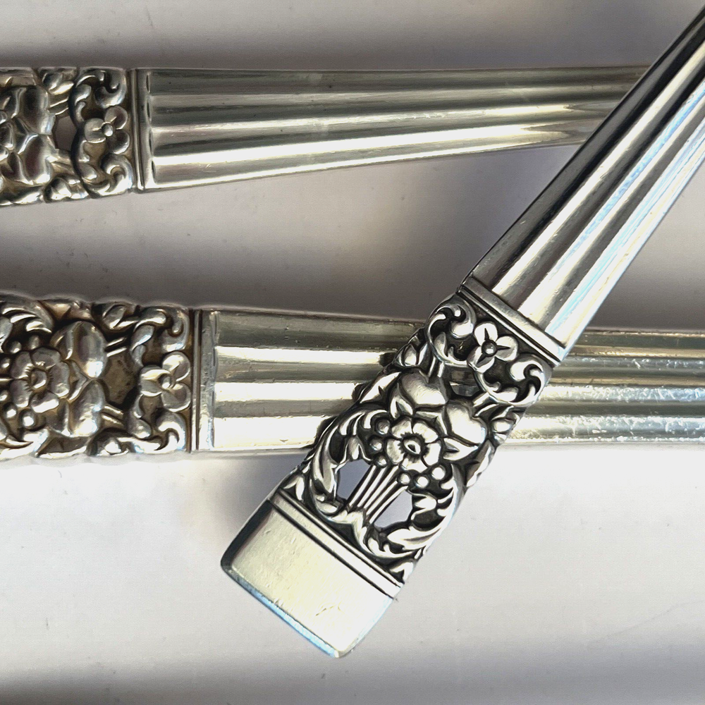 Art-deco 5 Pc Place Setting Oneida SILVERPLATE CORONATION Silverware ca. 1936