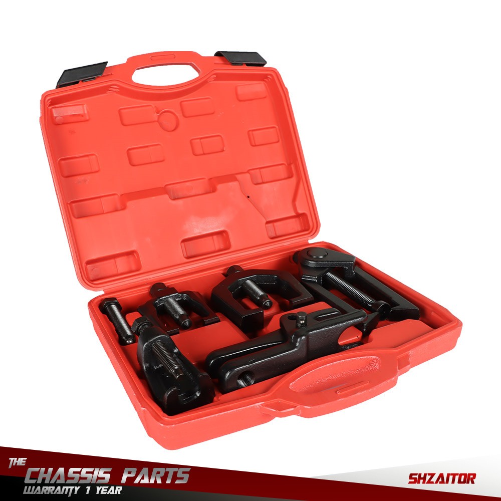 Front End Service Ball Joint Separator Pitman Arm Tie Rod Puller Tool Kit 5pc