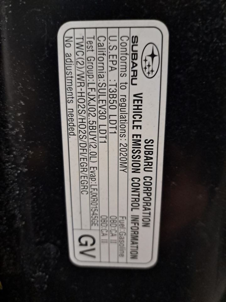 2020 Crosstrek Transmission/Transaxle Sku#4383534