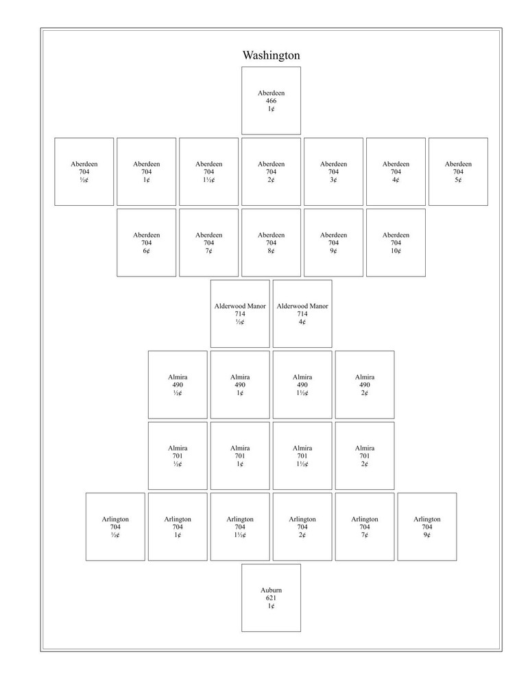 Washington Precancel Washington Bicentennial 24 Pages in Sheet Protectors
