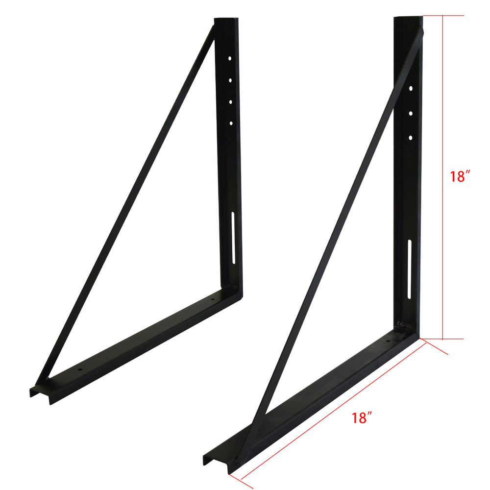 Various Sizes Truck Bed Underbody Tool Box Mounting Bracket For Trailer Black