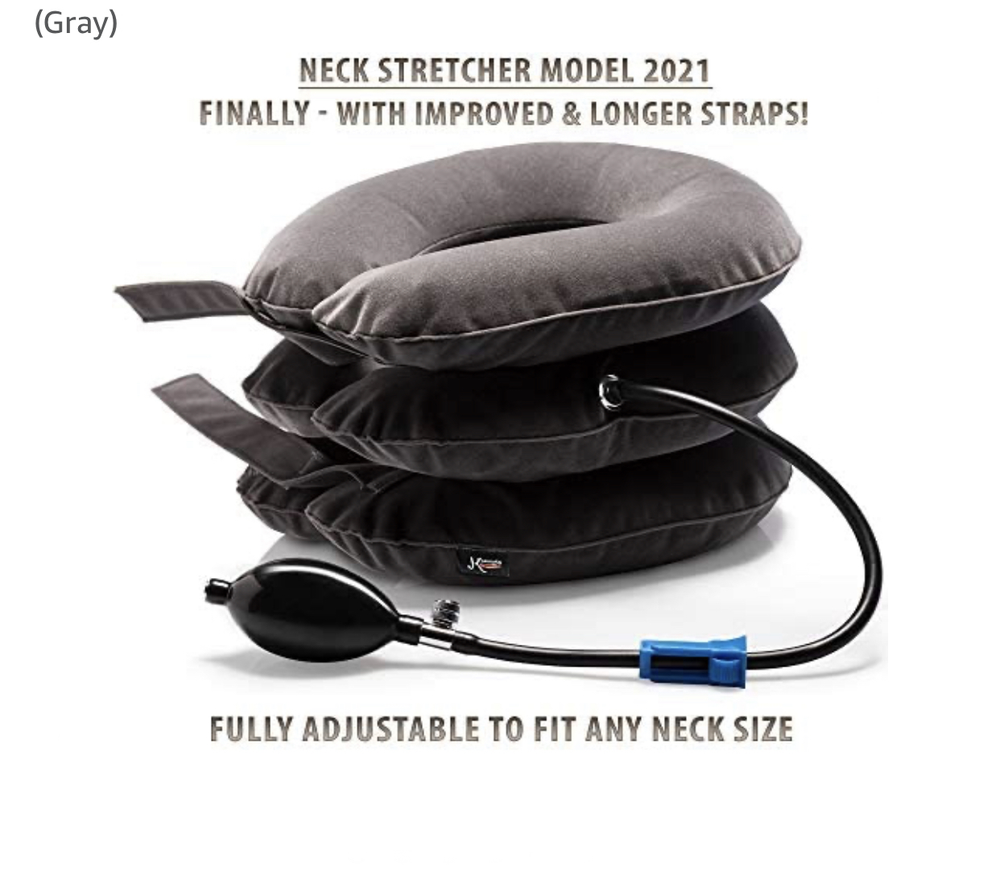 Inflatable Neck Traction Device - New - Gray