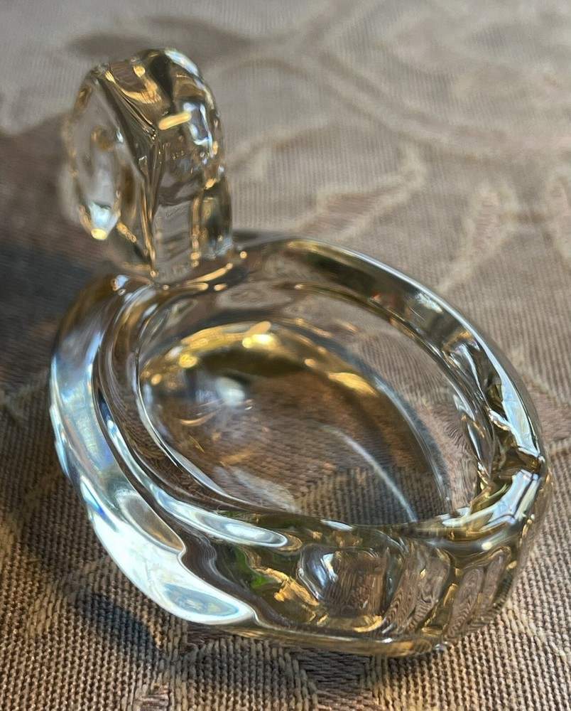 Swan Crystal Clear Open Salt Cellar Dip