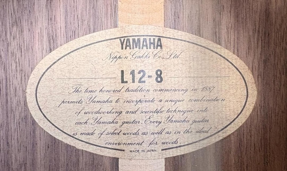 YAMAHA 12-string guitar L12-8, first model S Safe Packing!