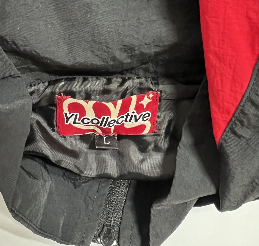 YL Collective Track Jacket in Red Black