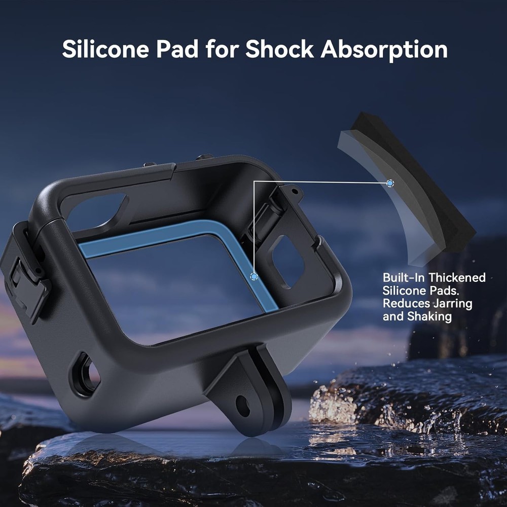 Precision Fit GoPro Housing Case with Cold Shoe Mount - Time-Saving Accessory