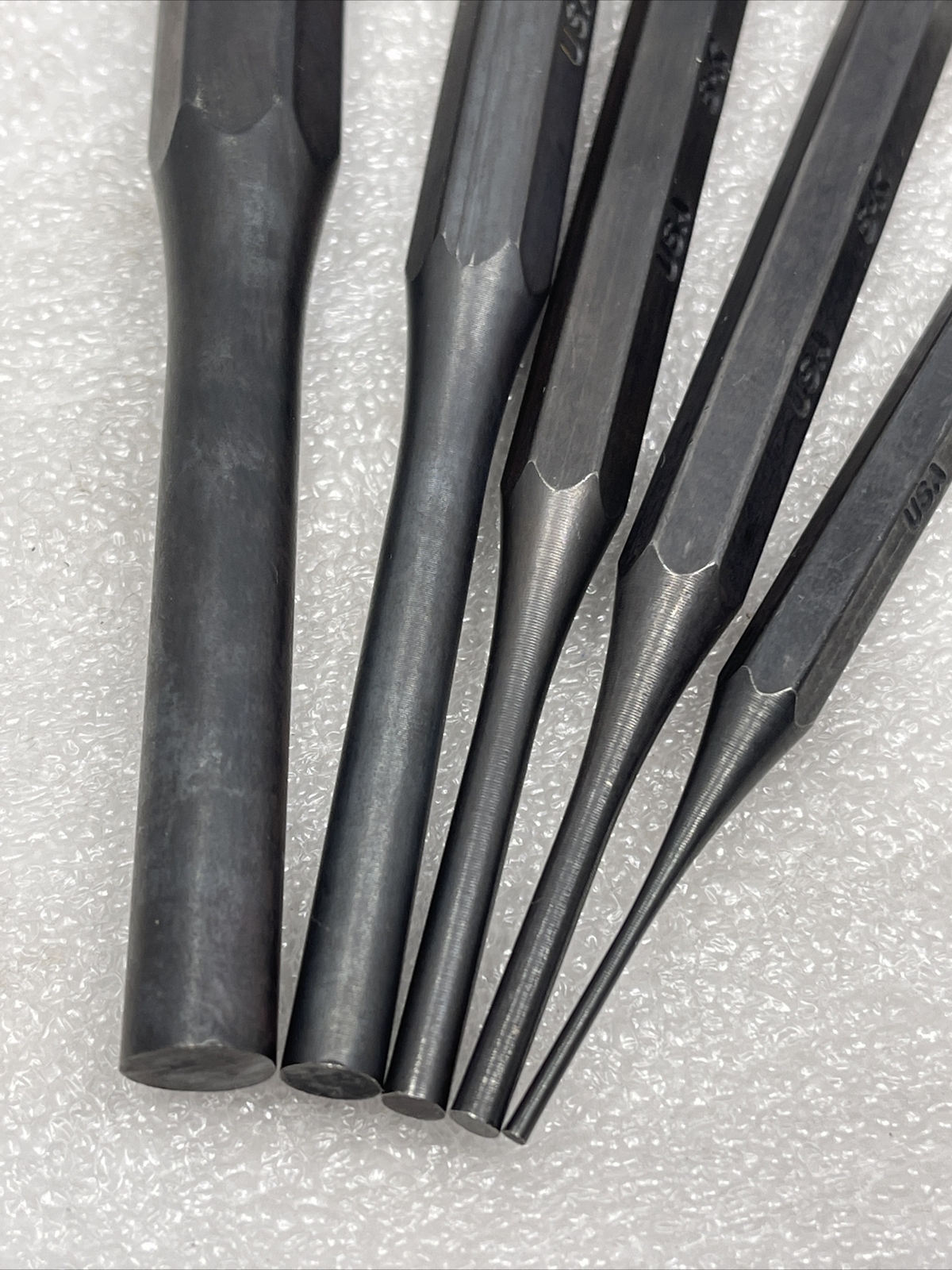 SK Hand Tools Straight Pin Punch Set, 5 Piece, 1/16, 1/8, 5/32, 1/4, 3/8 New USA