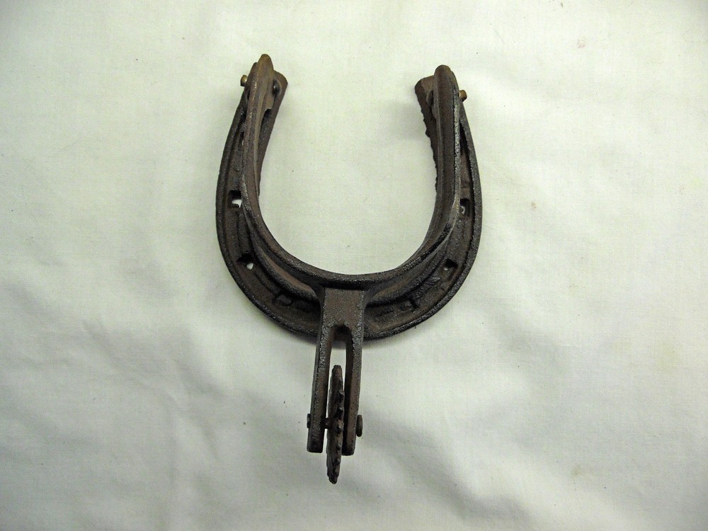 Spur & Horseshoe Door Knocker - Cast Iron, Rustic Finish