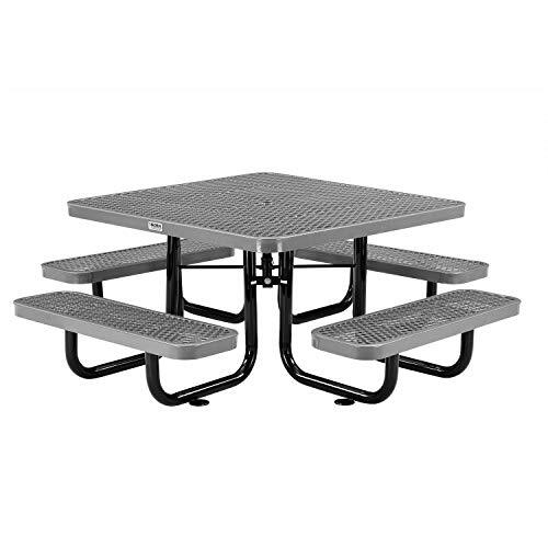 46" Child Size Square Expanded Picnic Table Gray